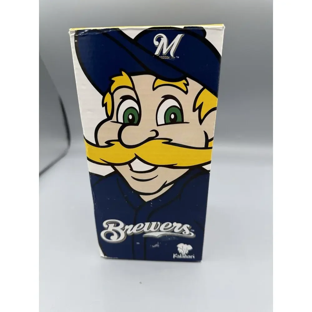 2010 Bernie Brewer Kalahari Splash Zone Bobblehead Brewers SGA Box Ticket